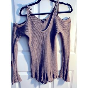Open Shoulder Sweater